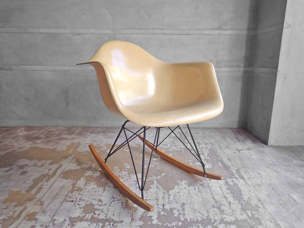 ハーマンミラー Herman Miller アームシェルチェア 2ndビンテージ 初期 ロッカーベース  イームズ ミッドセンチュリー ♪