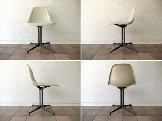 ハーマンミラー HermanMiller 希少 60-70's ビンテージ A.ジラード × C&R.イームズ ラフォンダベース サイドシェルチェア Lafonda '61 FRP製 名作 ◇