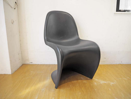 ヴィトラ vitra パントンチェア Panton Chair ブラック ヴェルナー・パントン Verner Panton スタッキングチェア ★