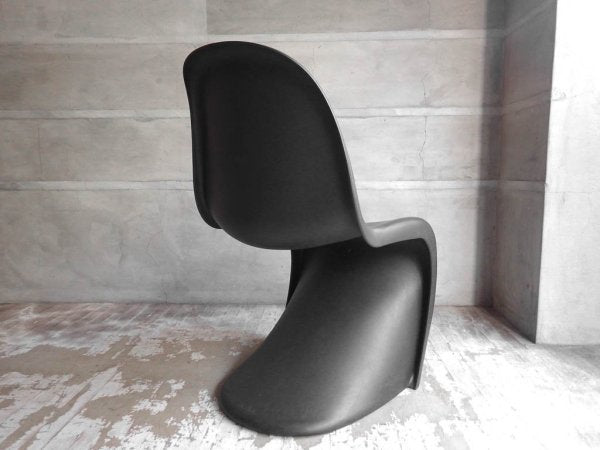 ヴィトラ vitra パントンチェア Panton Chair ブラック ヴェルナー・パントン Verner Panton スタッキングチェア ♪