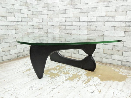 イサムノグチ Noguchi Coffee Table ノグチコーヒーテーブル ガラス天板厚 19mm デザイナーズ家具 名作 ●