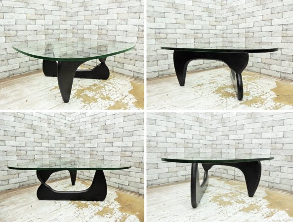 イサムノグチ Noguchi Coffee Table ノグチコーヒーテーブル ガラス天板厚 19mm デザイナーズ家具 名作 ●