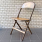 クラリン CLARIN フォールディングチェア Folding chair 板座 50'S ビンテージ 折り畳みチェア ウッドシート 米国 A ■