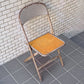 クラリン CLARIN フォールディングチェア Folding chair 板座 50'S ビンテージ 折り畳みチェア ウッドシート 米国 A ■