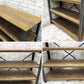インダストリアルデザイン オープンシェルフ 4段 古材 ディスプレイラック 店鋪什器 ●