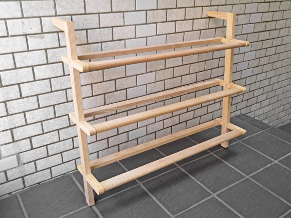 サイドバイサイド SIDE by SIDE ガストン Gaston シューズラック Shoe Rack アッシュ材 無垢材 SCOPE取扱い ドイツ ■