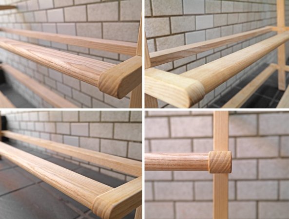サイドバイサイド SIDE by SIDE ガストン Gaston シューズラック Shoe Rack アッシュ材 無垢材 SCOPE取扱い ドイツ ■
