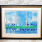 アンドレ・ブラジリエ Andre Brasilier " 湖畔の反射 " リトグラフ 額装品 131/150 サイン入り ●
