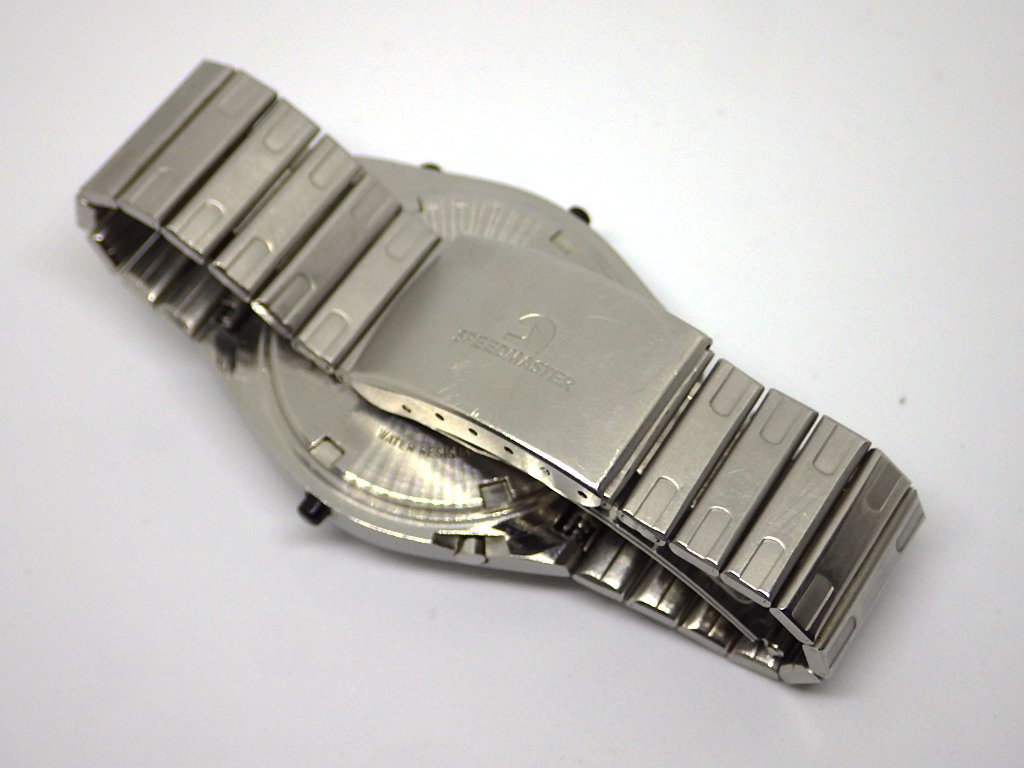 セイコー SEIKO スピードマスター デジタルライダース 希少シルバー A828-4020 1983年発売 ジョルジェット・ジウジアーロ 腕時計 オリジナル ●