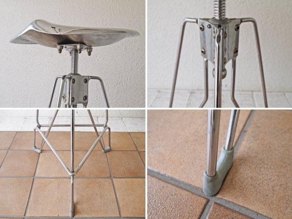 ダルトン DULTON バースツール BAR STOOL クリッパー CLIPPER MODEL NO.100-128 昇降式 カウンタースツール ハイチェア 希少 廃盤 ◇