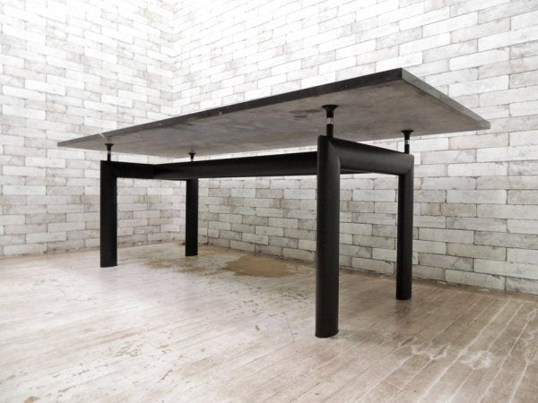 ル・コルビジェ Le Corbusier LC6 ダイニングテーブル 大理石天板 モダン リプロダクト品 ●