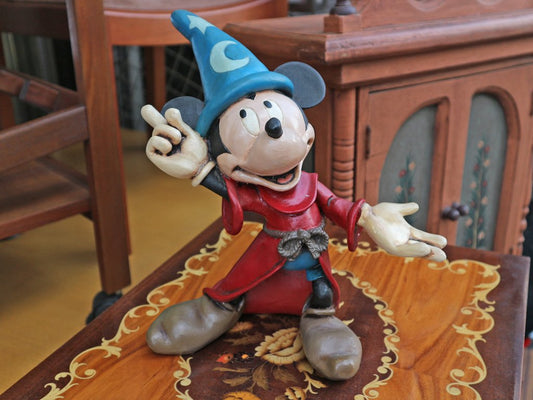 ディズニー DISNEY ファンタジア FANTASIA ミッキーマウス 魔法使いの弟子 80's vintage 26cm フィギュア ◎