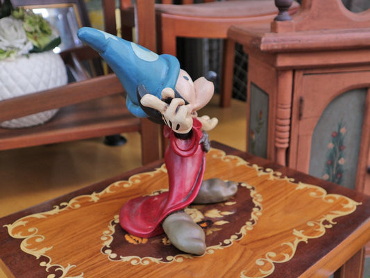 ディズニー DISNEY ファンタジア FANTASIA ミッキーマウス 魔法使いの弟子 80's vintage 26cm フィギュア ◎