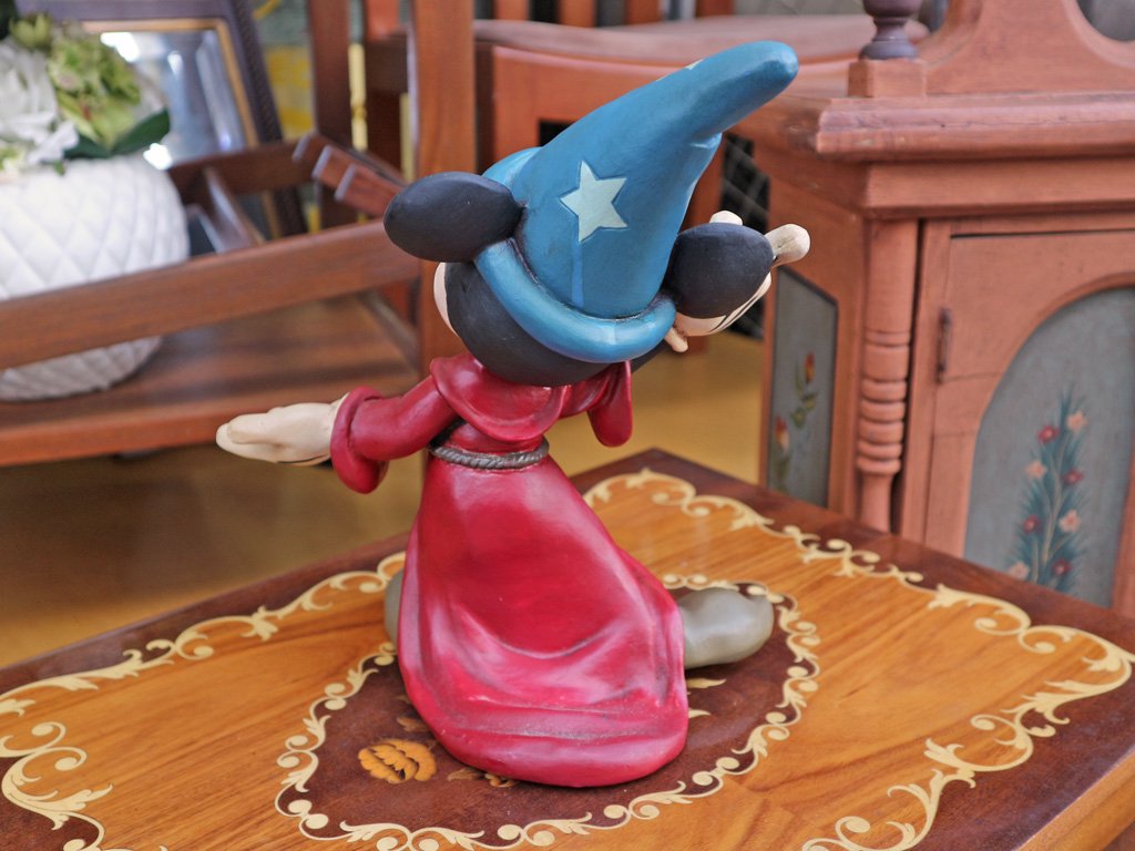 ディズニー DISNEY ファンタジア FANTASIA ミッキーマウス 魔法使いの弟子 80's vintage 26cm フィギュア ◎