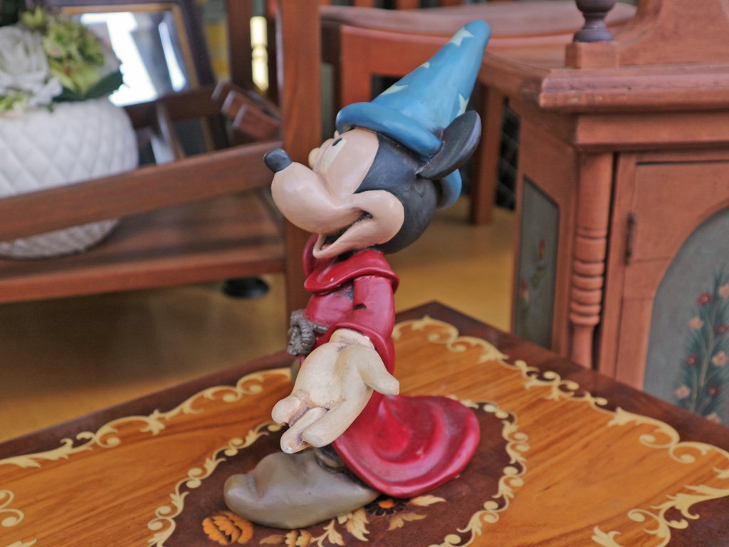 ディズニー DISNEY ファンタジア FANTASIA ミッキーマウス 魔法使いの弟子 80's vintage 26cm フィギュア ◎