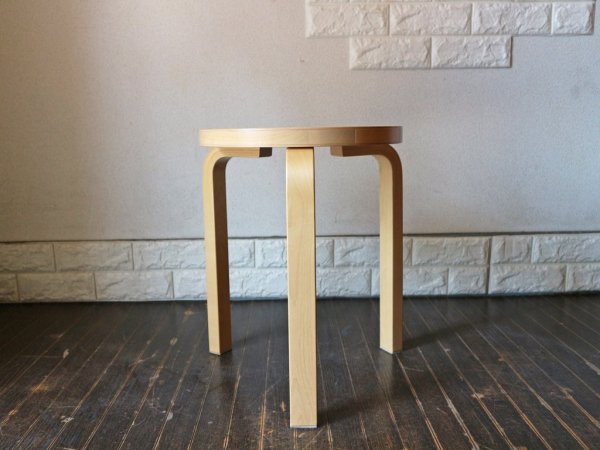 アルテック Artek スツール60 Stool60 バーチ材 80周年記念モデル アルヴァ・アアルト 北欧家具 ◎