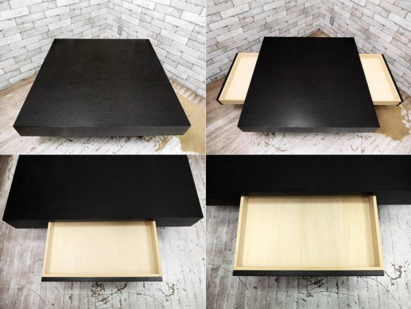 イデー IDEE デフォー De-foe スクエア ローテーブル SQUARE LOW TABLE 引き出し付 廃番カラー モダンデザイン ●