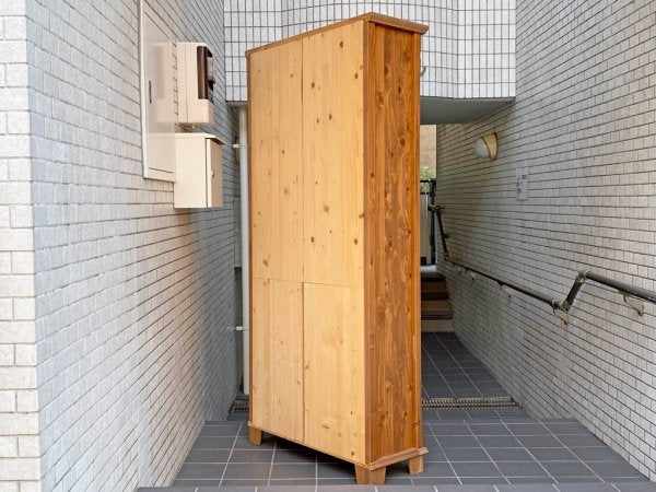 カントリースタイル パイン材 無垢材 ブックシェルフ 本棚 飾り棚 ■