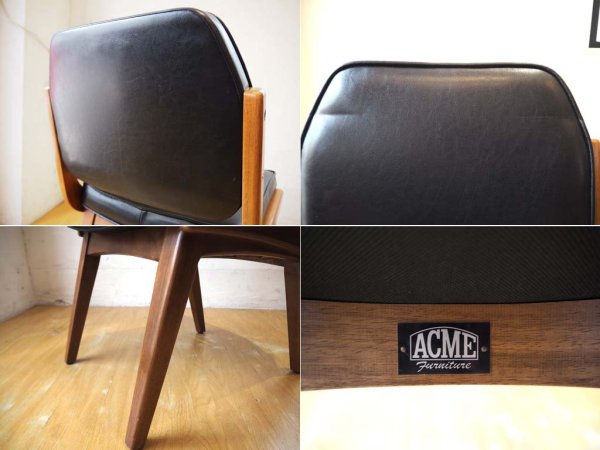 アクメファニチャー ACME Furniture シエラ SIERRA CHAIR ダイニング チェア ラバーウッド×ビニールレザー B ★