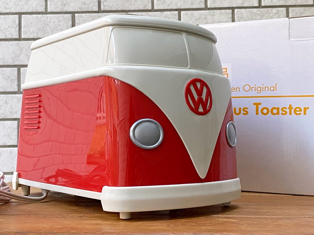 フォルクスワーゲン Volkswagen ワーゲンバス トースター 赤 非売品 希少アイテム 箱付 未使用保管品 ■