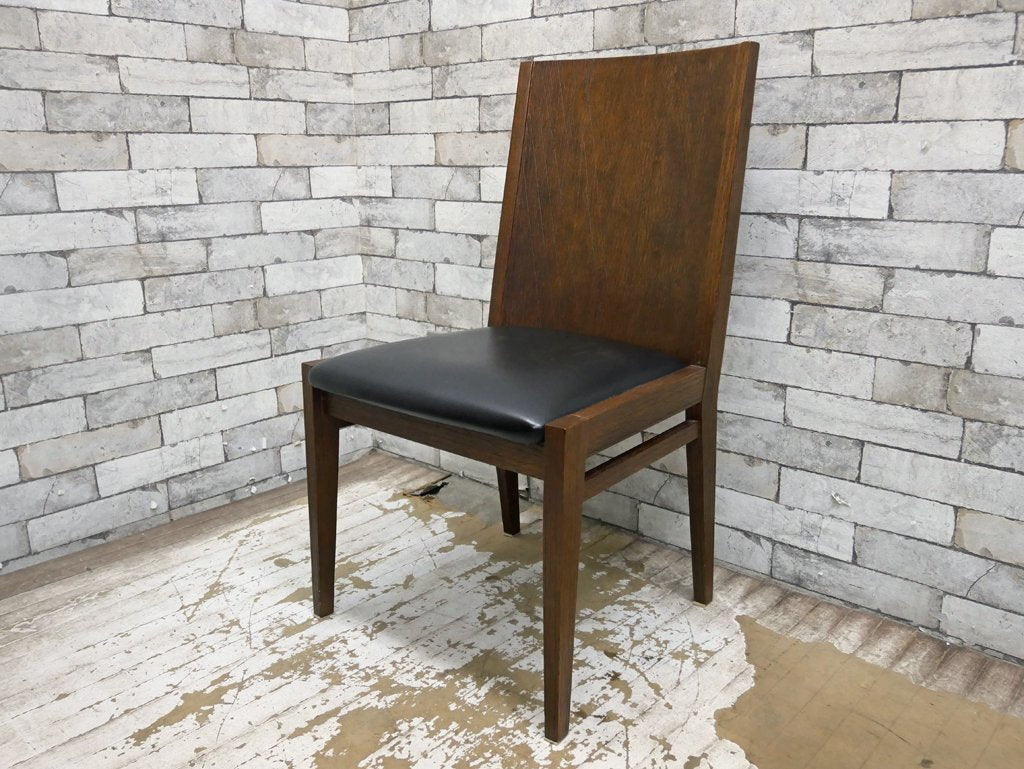 オーダー家具 オーク無垢材 ダイニングチェア クロス模様 ●