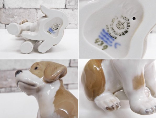 ロイヤルコペンハーゲン ROYAL COPENHAGEN アニマルコレクション セントバーナード 犬 #439 フィギュリン ●