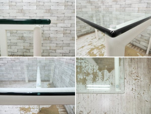 フライミーノワール FLYMEe Noir ガラストップダイニングテーブル GLASS TOP DINING TABLE0 ガラス天板 W150 ●