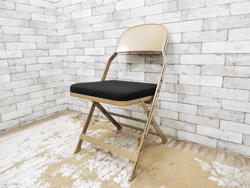 クラリン CLARIN フォールディングチェア 折り畳みチェア Folding chair SANDLER ブラック ファブリッククッション仕様 A ●