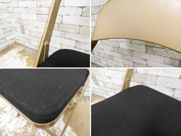 クラリン CLARIN フォールディングチェア 折り畳みチェア Folding chair SANDLER ブラック ファブリッククッション仕様 B ●