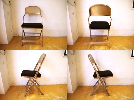 クラリン CLARIN フォールディングチェア 折り畳みチェア Folding chair SANDLER 廃盤 ブラック ファブリッククッション P.F.S取扱 ★