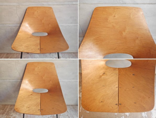 シュタイナー Steiner トノーチェア Tonneau Chair ピエール・ガーリッシュ Pierre Guarich プライウッド ♪