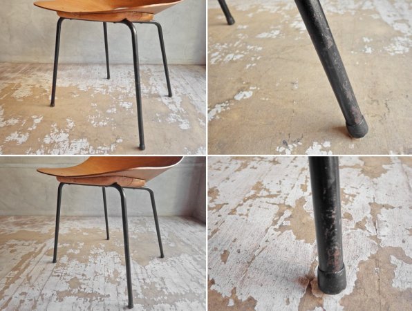 シュタイナー Steiner トノーチェア Tonneau Chair ピエール・ガーリッシュ Pierre Guarich プライウッド ♪