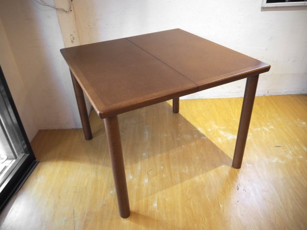 カンディハウス COUNDE HOUSE 伸長式 エクステンションダイニングテーブル 楢無垢材 旭川家具 W90-140cm 廃番 ★