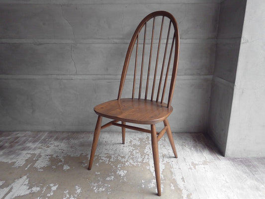 アーコール Ercol オリジナルズシリーズ Originals 1875 クエーカーチェア Quaker chair ダイニングチェア エルム材 UK ダークブラウン ♪