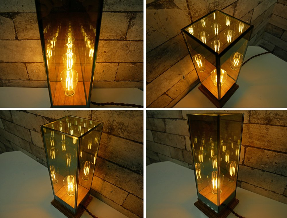 ディティール インク Detail inc. ウッドベースランプ Wood Base Lamp テーブルライト エジソンLED電球付き ●