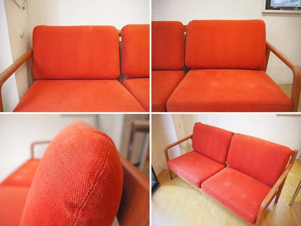 宮崎椅子製作所 Miyazaki Chair Factory ペペ 2シーター ソファ PePe Sofa ブラックチェリー 村澤　一晃 ★