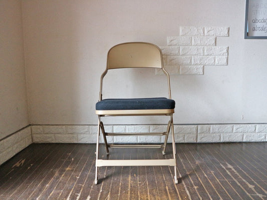 クラリン CLARIN フォールディングチェア 折り畳み式 Folding chair SANDLER ブラック ファブリッククッション D ◎