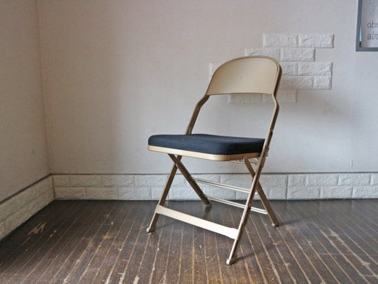 クラリン CLARIN フォールディングチェア 折り畳み式 Folding chair SANDLER ブラック ファブリッククッション D ◎