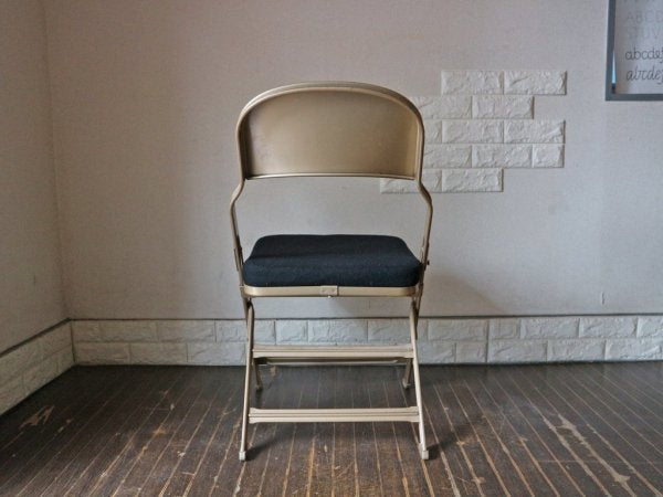 クラリン CLARIN フォールディングチェア 折り畳み式 Folding chair SANDLER ブラック ファブリッククッション D ◎