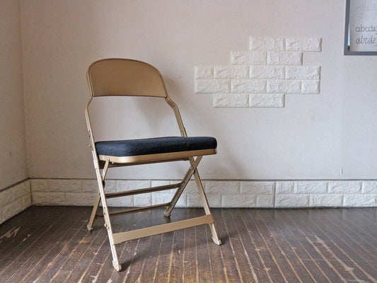 クラリン CLARIN フォールディングチェア 折り畳み式 Folding chair SANDLER ブラック ファブリッククッション C ◎