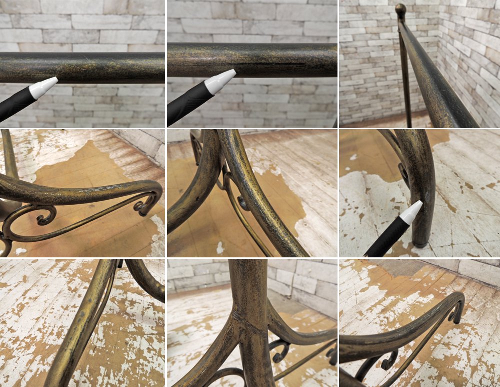 アンティークスタイル Antique Style アイアン ハンガーラック グローブ購入 ●