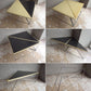 ビンテージ デルタテーブル ウッドトップ × スチールフレーム トライアングル サイドテーブル シェルフ 三角 ♪