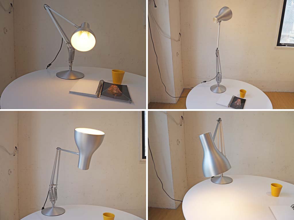 アングルポイズ ANGLEPOISE Type 75 DeskLamp Floor Standing Pole set フロアランプ デスクランプ シルバー ケネス・グランジ ★