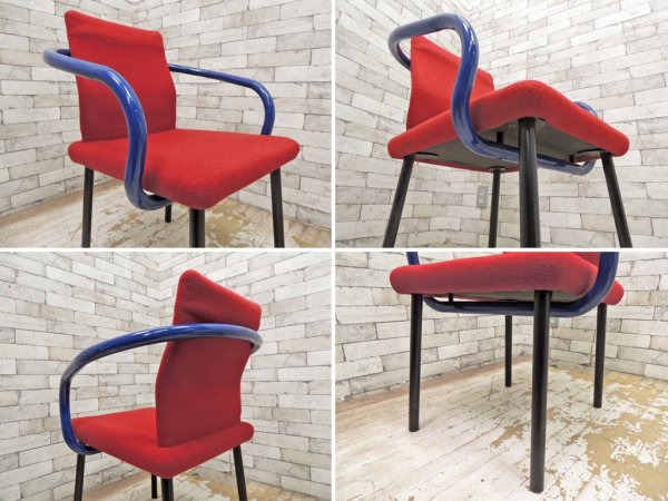 ノール Knoll マンダリンチェア mandarin chair ダイニングチェア エットーレ・ソットサス ポストモダン イタリア 定価 ￥93,500- A ●