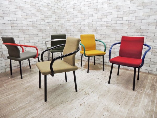 ノール Knoll マンダリンチェア mandarin chair ダイニングチェア エットーレ・ソットサス ポストモダン イタリア 定価 ￥93,500- A ●