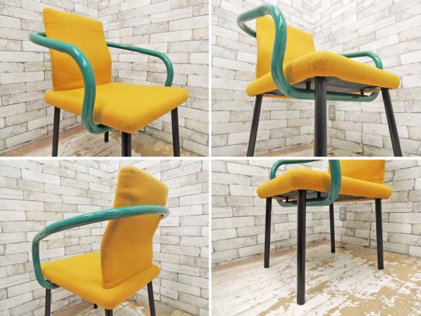 ノール Knoll マンダリンチェア mandarin chair ダイニングチェア エットーレ・ソットサス ポストモダン イタリア 定価 ￥93,500- B ●