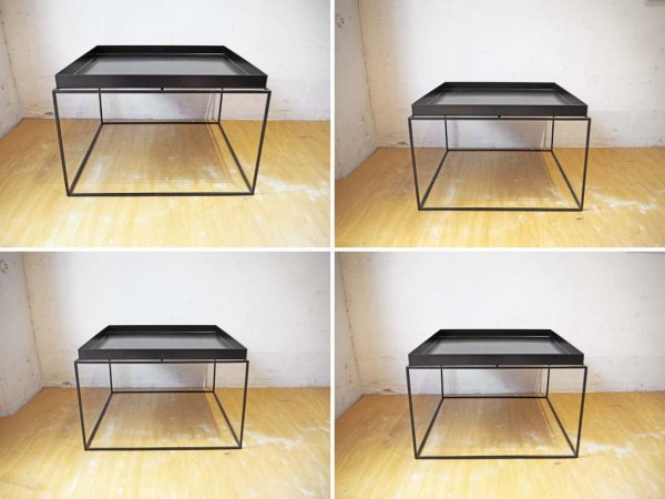 ヘイ HAY  トレイテーブル Tray Table コーヒー スクエア ブラック 60ｃｍ サイドテーブル デンマーク コンラン取扱 ★