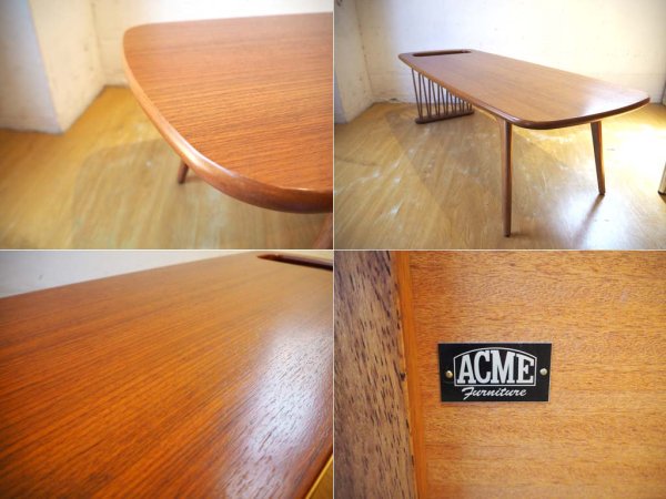 アクメファニチャー ACME Furniture デルマー コーヒーテーブル DELMAR COFFEE TABLE スタンド付 USミッドセンチュリーデザイン ★