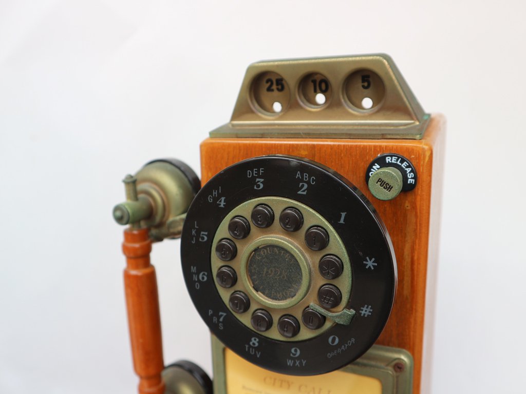 USビンテージ テレフォン USA 公衆電話 1950's アメリカ レトロ 電話機 オブジェ ◎