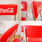 コカ・コーラ Coca Cola ダイナーチェア 2脚セット B オフィシャルライセンスプロダクト 50s アメリカンオリジナルデザイン ★
